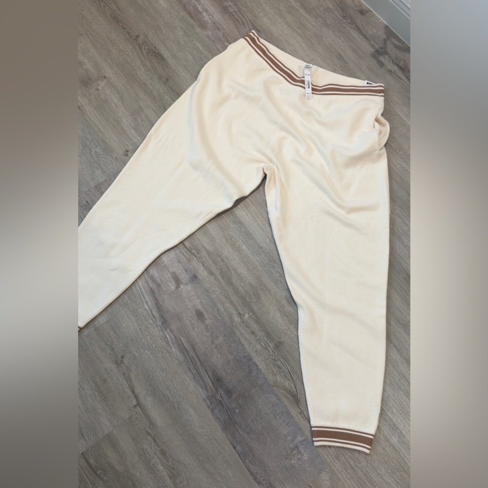 PINK Victoria's Secret Cream and Brown Sweatpants
